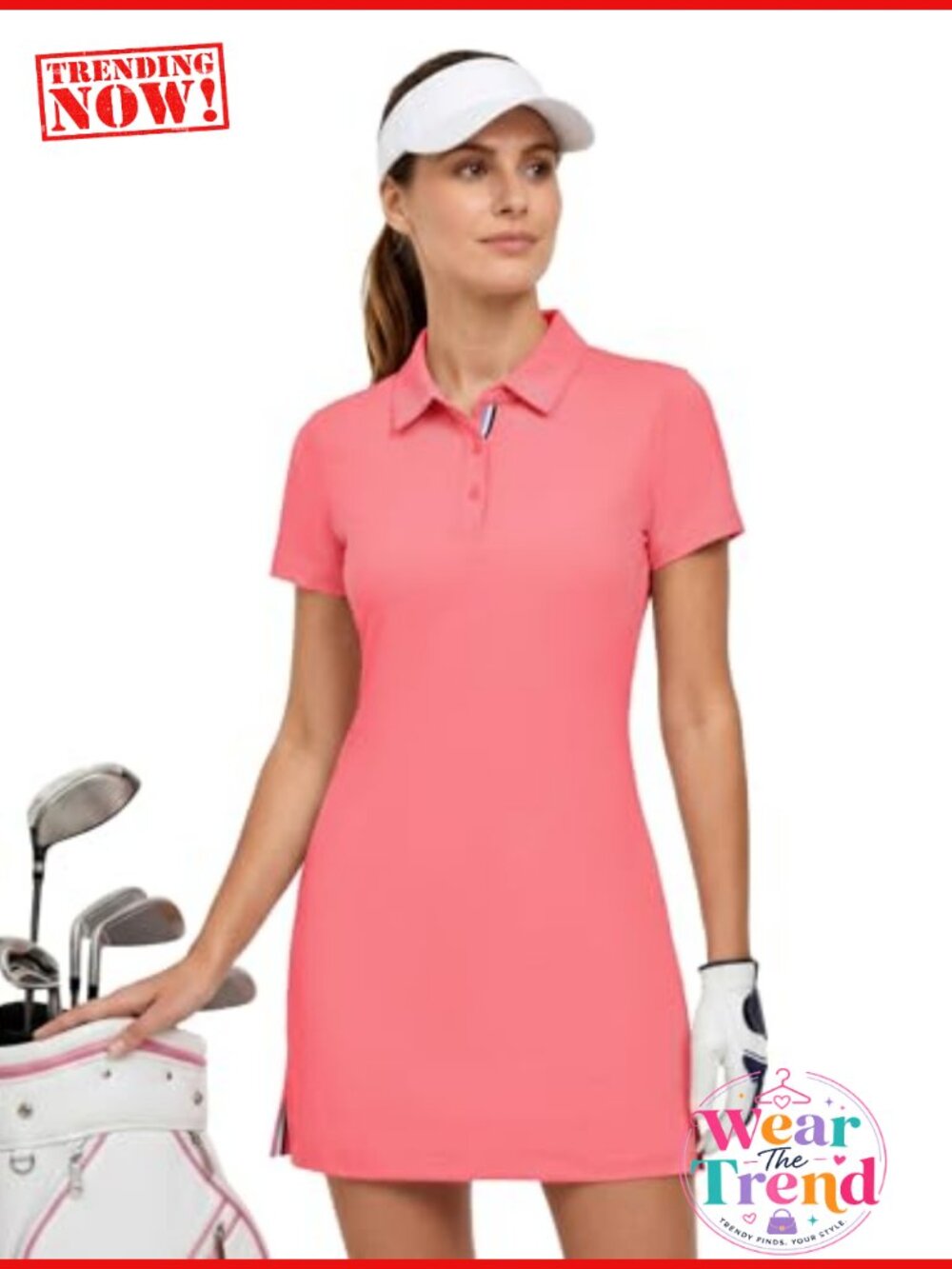 Women's Golf Tennis Dress with Shorts Pockets Moisture Wicking Athletic